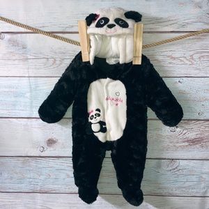 - 6 month fur koala bear snow suit. Halloween costume too.  Lots of use.